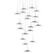 Royyo LED 22 inch Chrome Pendant Ceiling Light